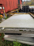 Badbrygga i aluminium begagnad med nya flytblock