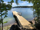 Trä / betongbrygga