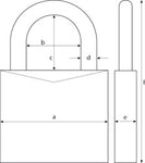 Abus Marinhänglås 70IB Aqua Safe